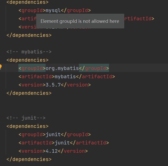 idea maven element groupid is not allowed here csdn 