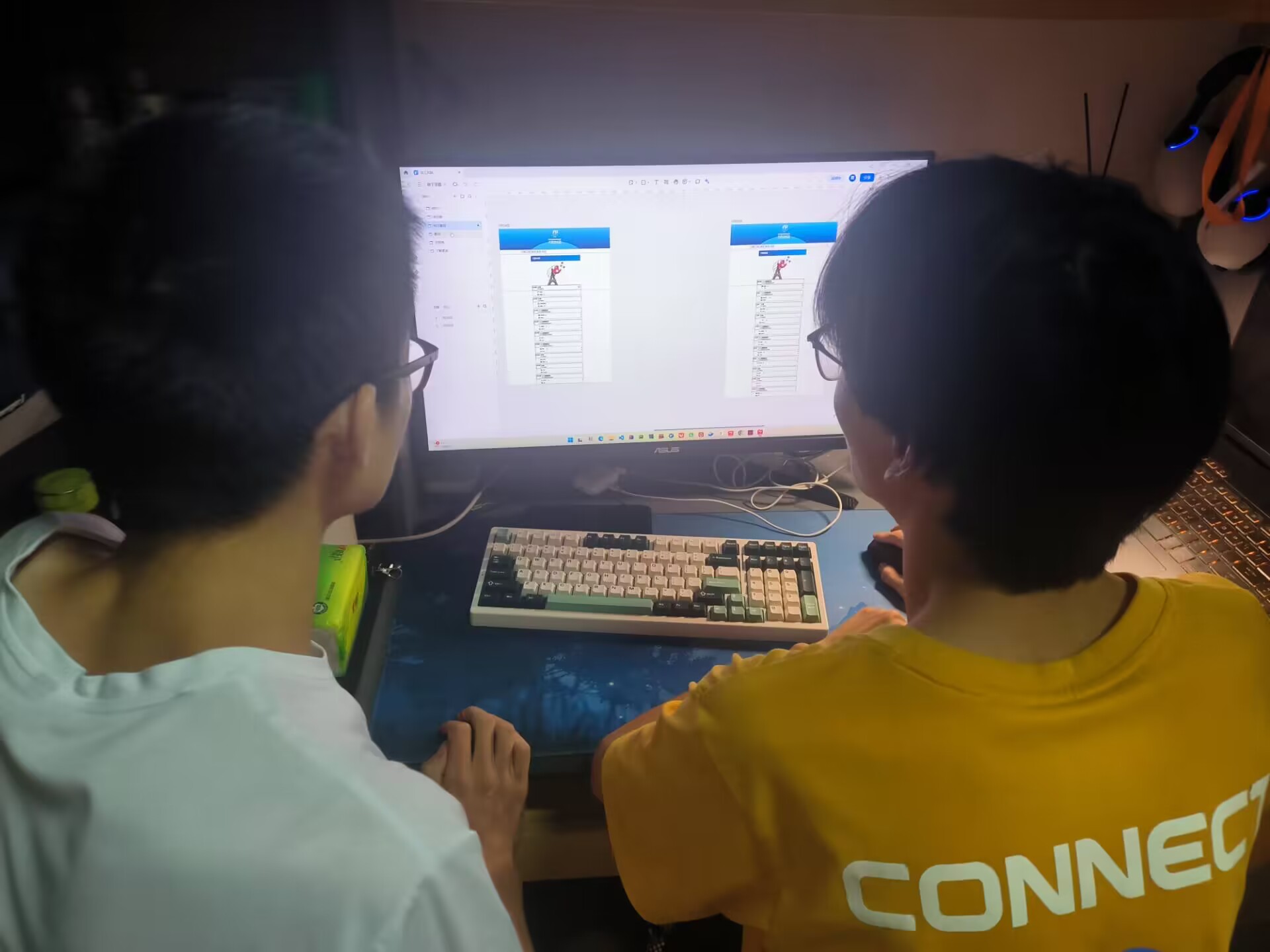 结对照片